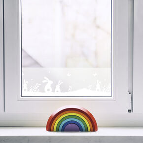 Fensterfolie static window border Lovely Rabbits